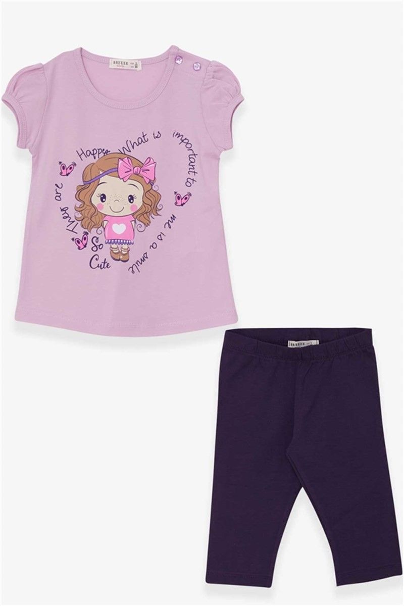 Children's set with leggings - Purple #379510