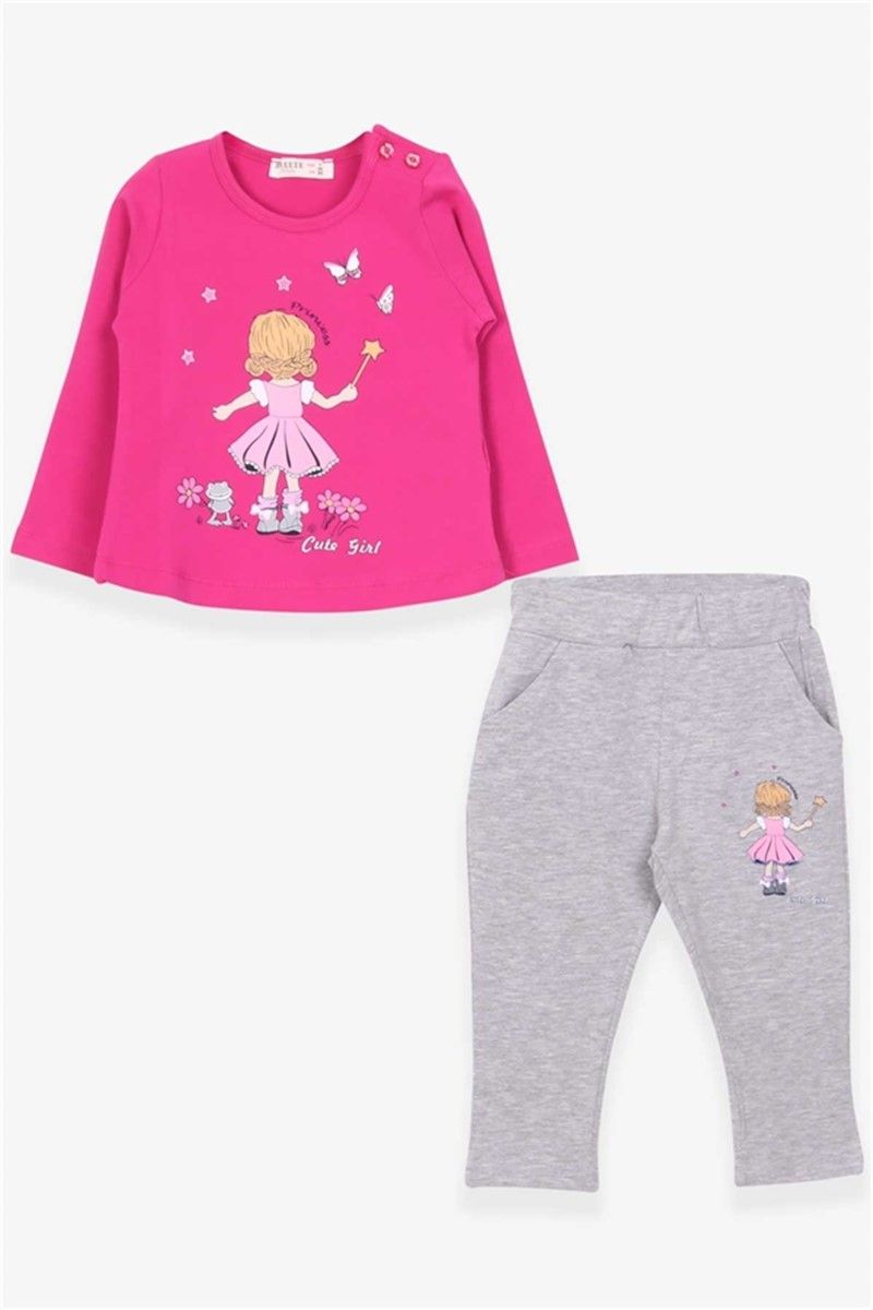 Children's leggings set - Pink #380497