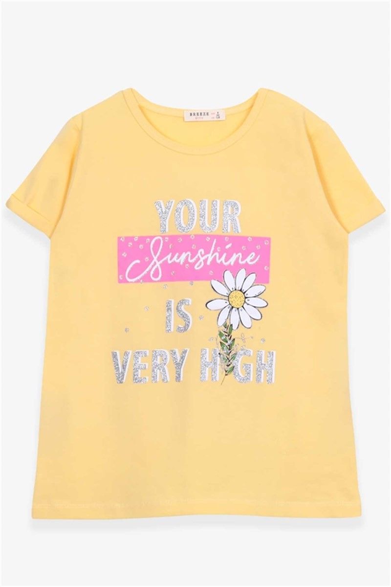 Children's t-shirt for girls - Yellow #378995