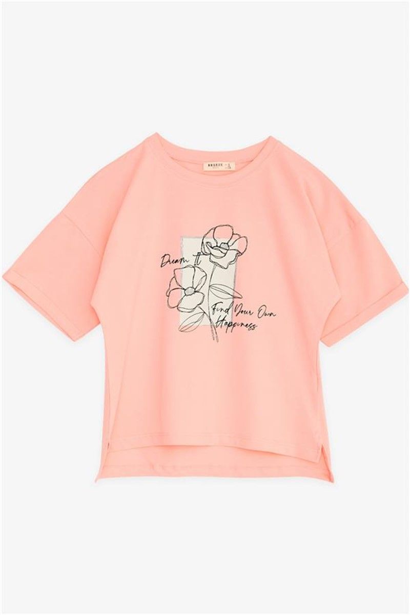 Children's t-shirt for girls - Salmon #381345