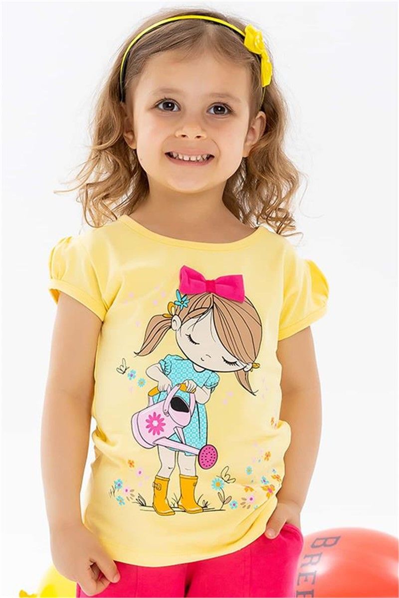 Children's T-shirt for girls - Yellow #379672