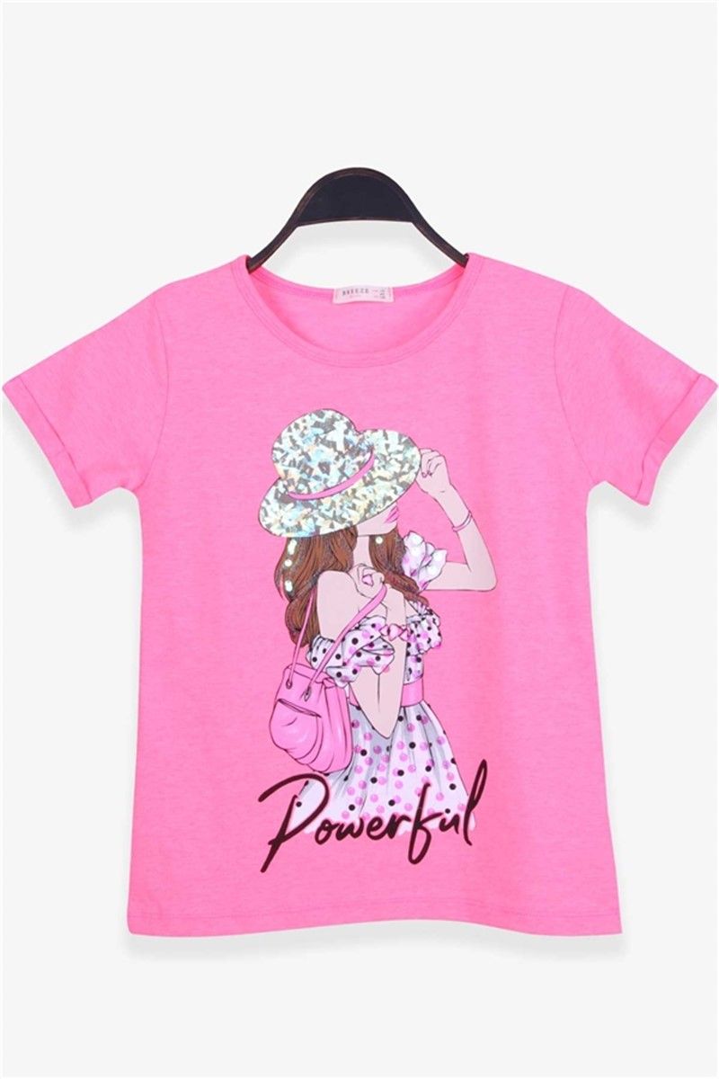 Children's t-shirt for girls - Pink #379289