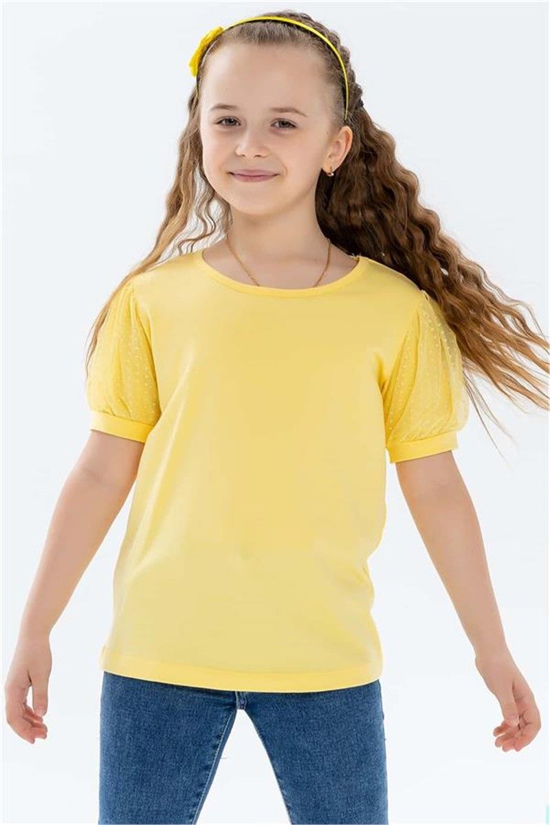 Dječja majica za djevojčice - žuta #379300