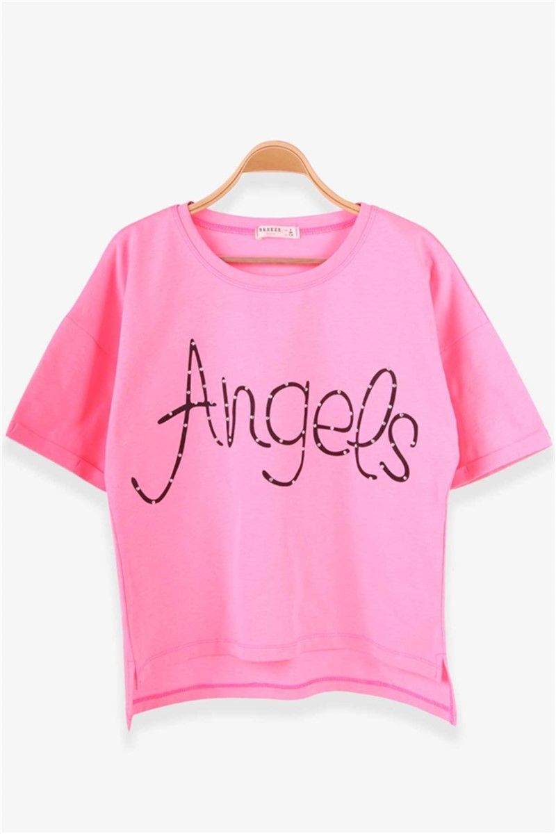 Children's T-shirt for girls - Pink #379136