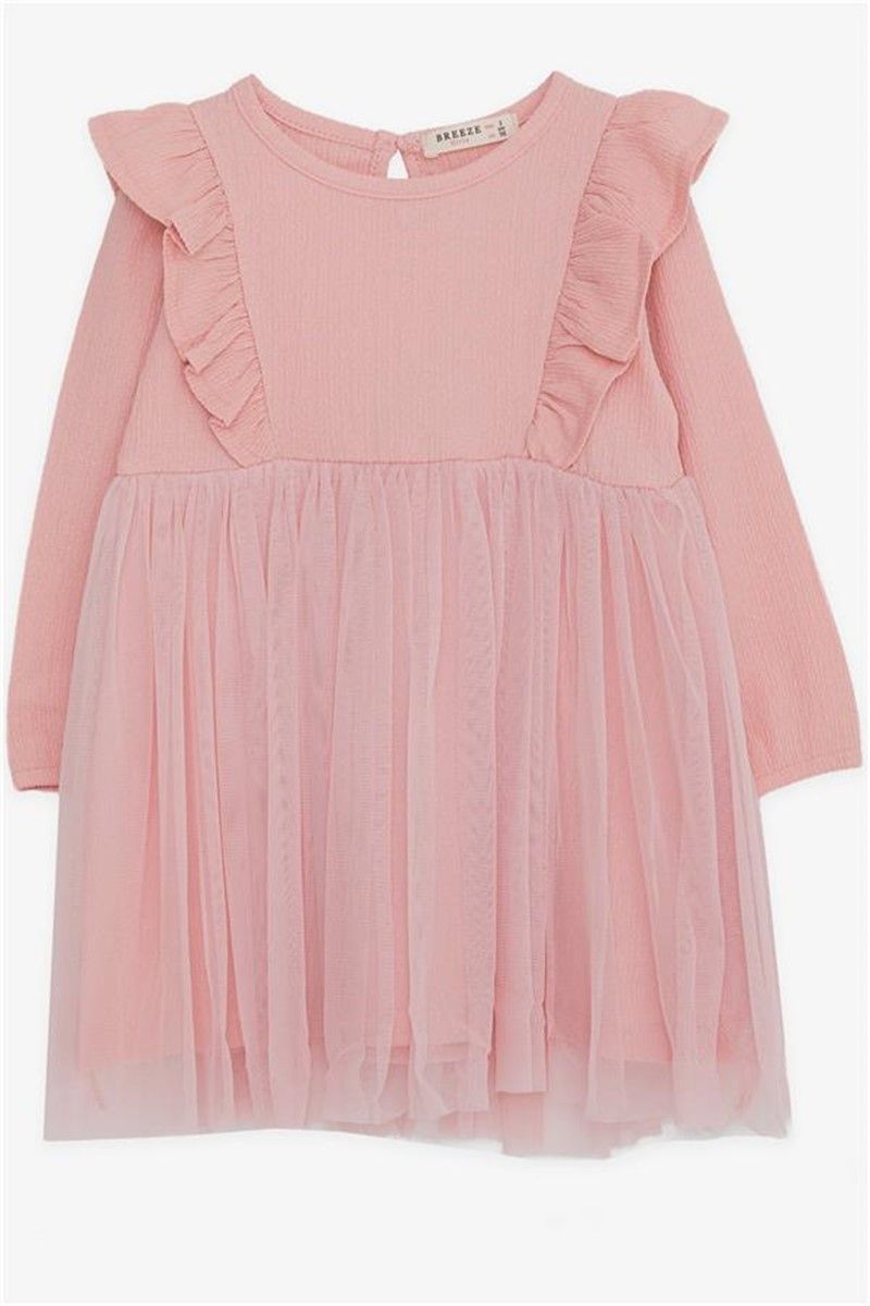 Children's dress with long sleeves - Color Powder #382476