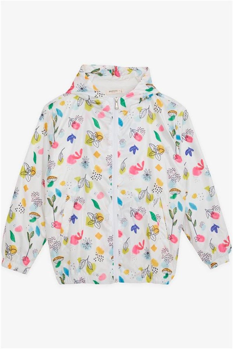 Children's rain jacket for girls - White #380926