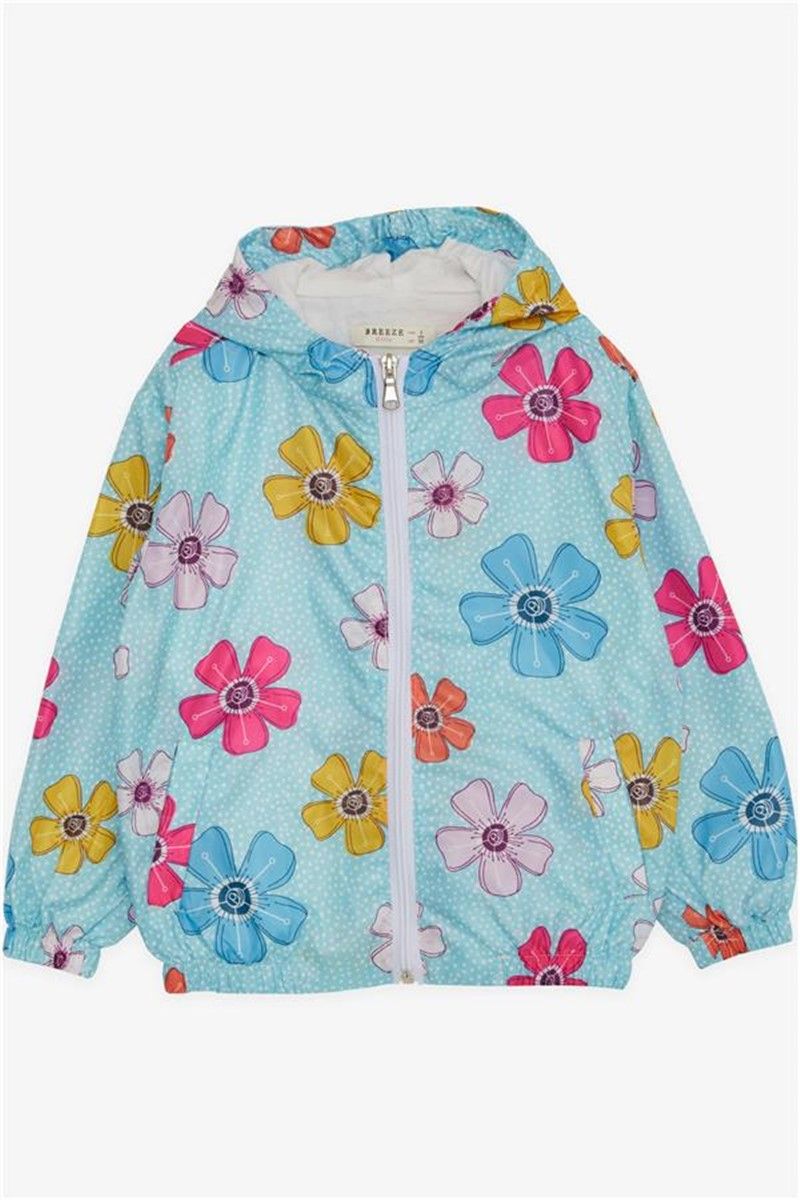 Dječja jakna za kišu za djevojčice - Tirkizna #381303