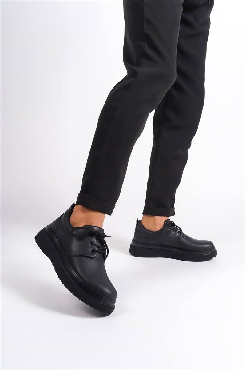 KB-X3 Men's Casual Lace Up Shoes - Black #411051