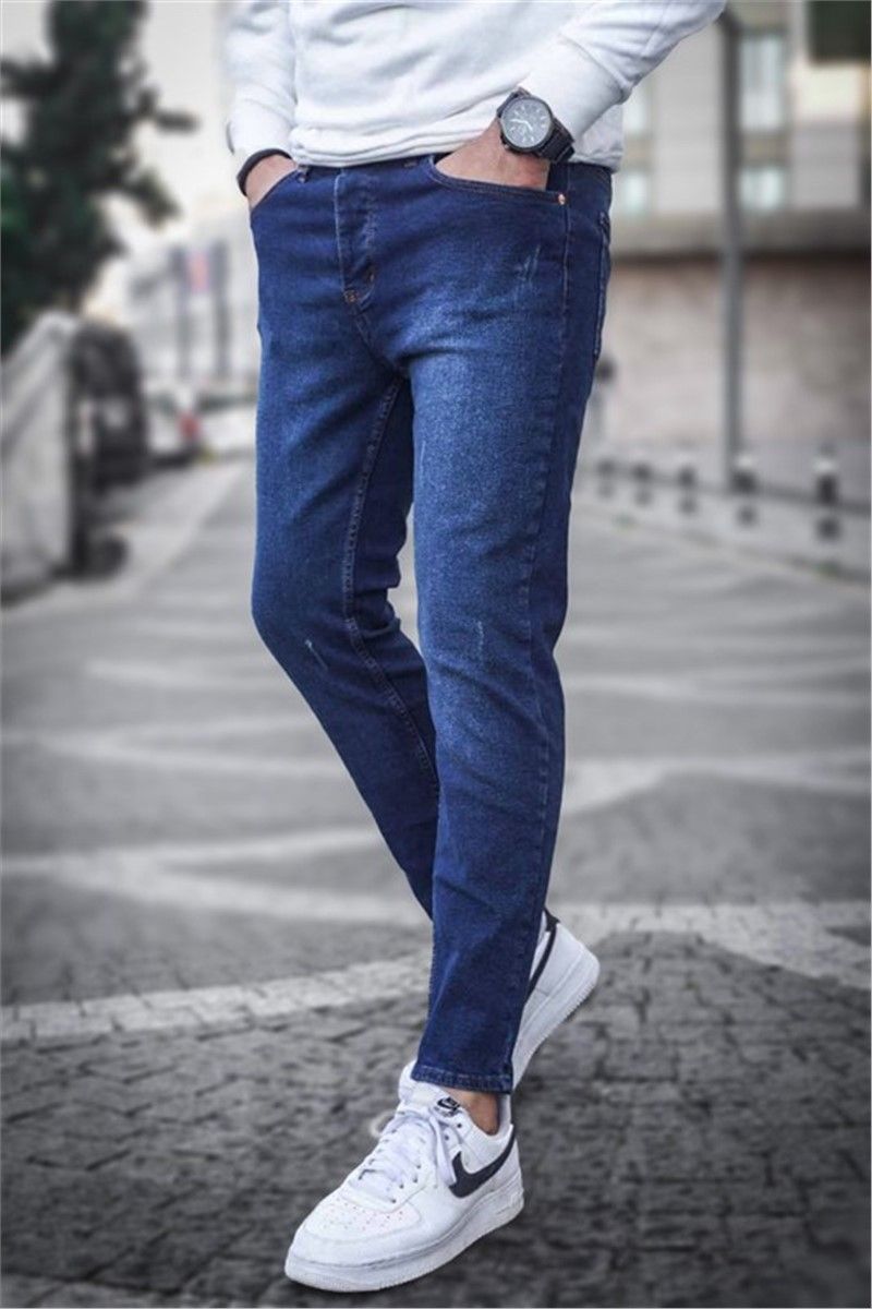 Jeans skinny da uomo 6321 - Blu scuro #363735
