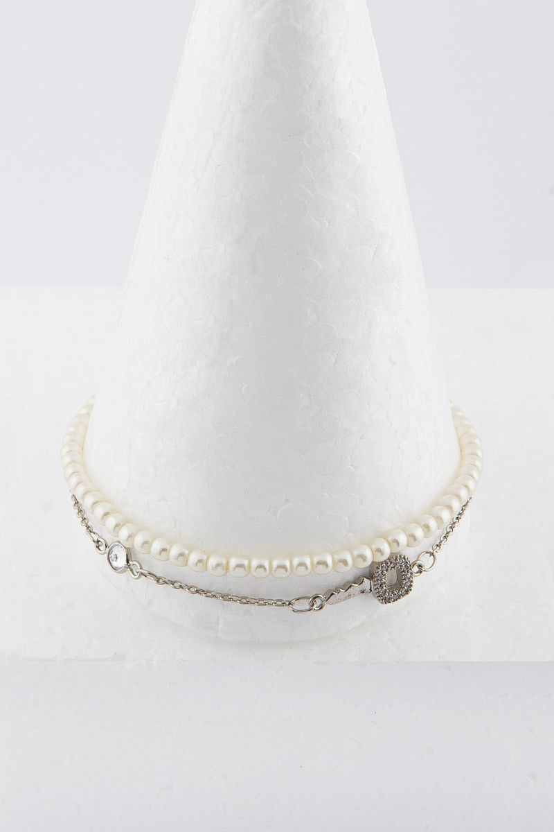 Women's Jewellery - Silver, White #LJ156