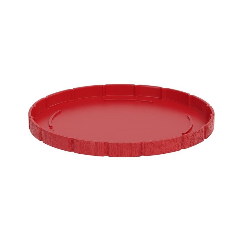 Lider Round Large Pot Stand - Red #339988