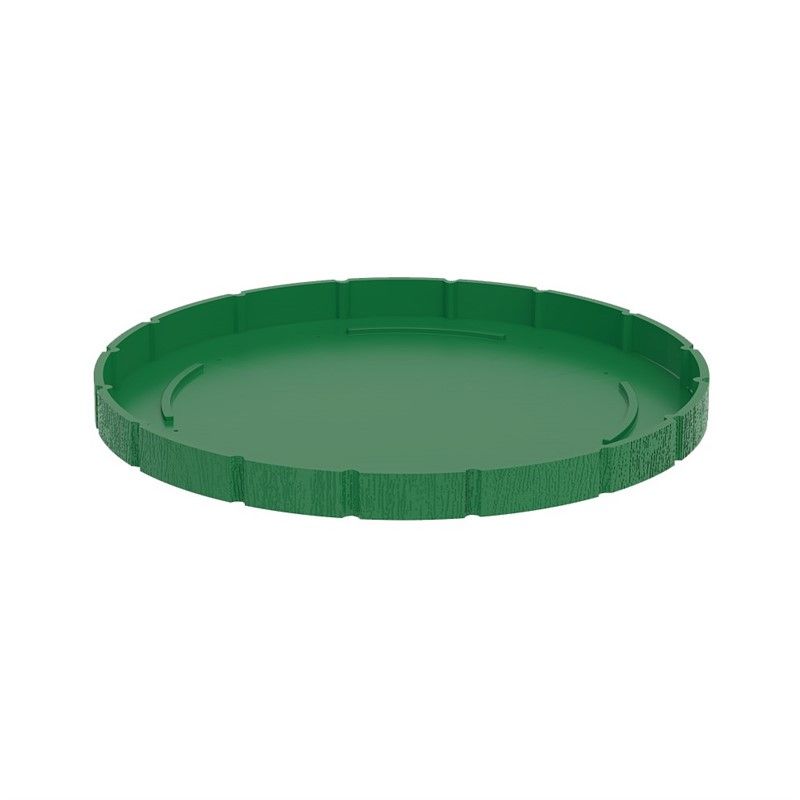 Lider Round Large Pot Base - Dark Green #341280