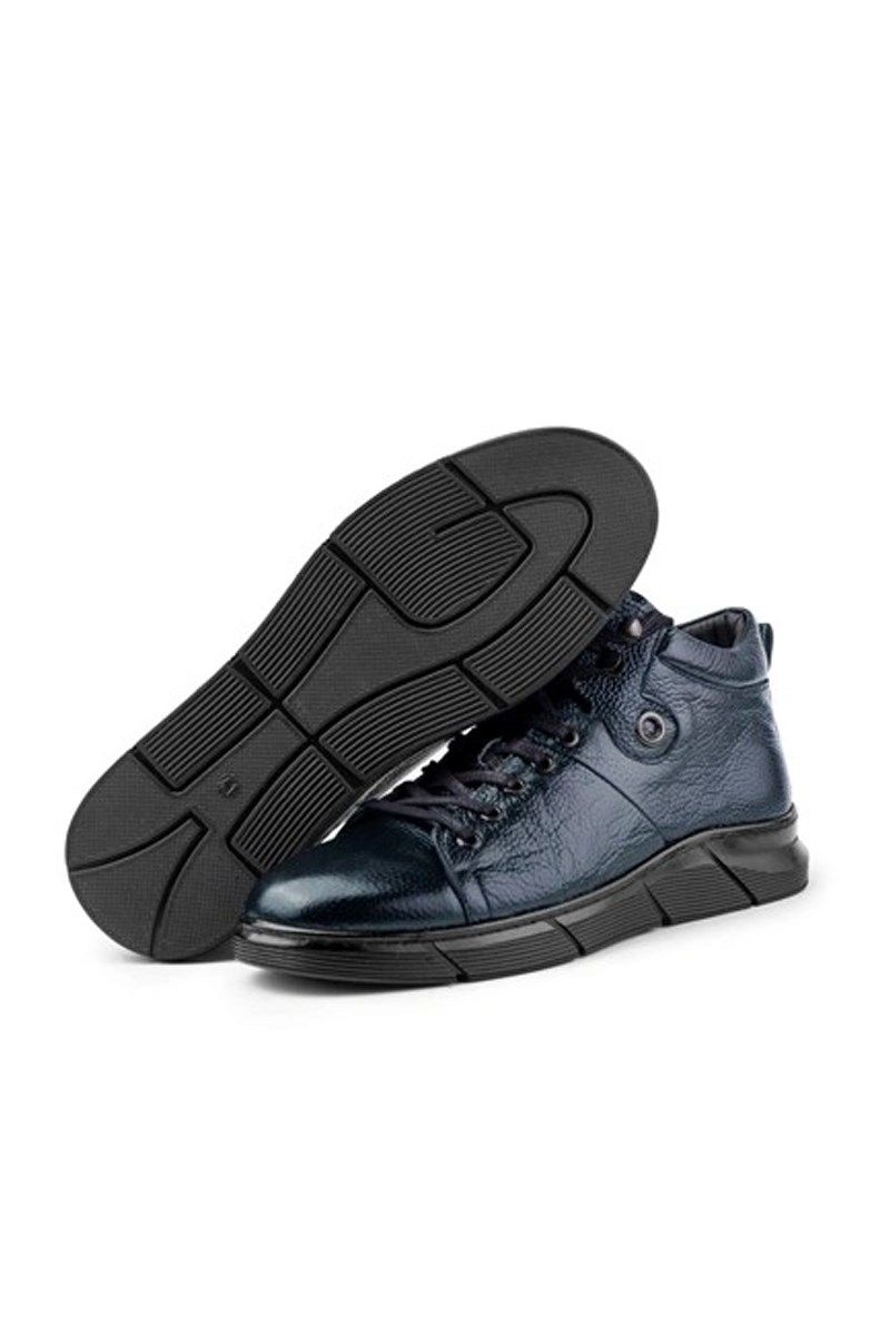 Ducavelli Men's Genuine Leather Boots - Dark Blue #363810