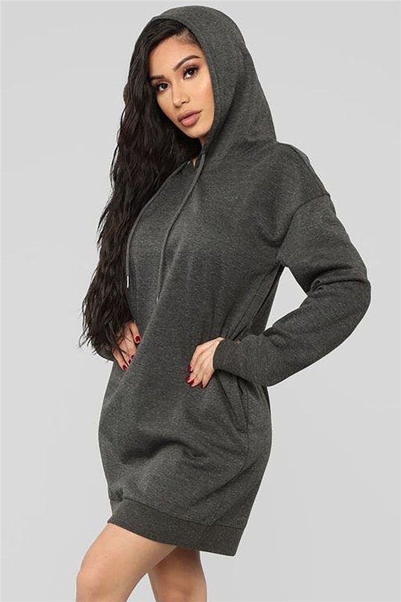 Madmext Women's Sweatshirt - Dark Grey #289635