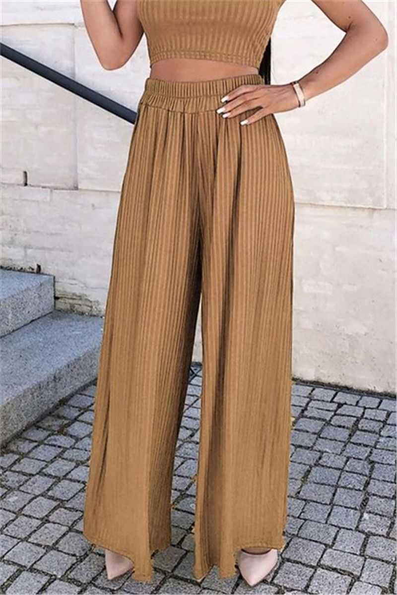 Mad Girls Women's Trousers - Beige #307078