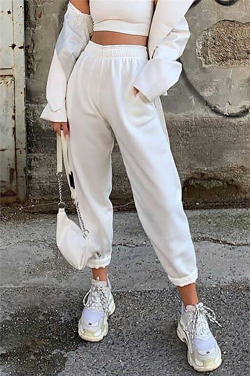 Pantaloni sportivi da donna MG324 - Bianco 288329