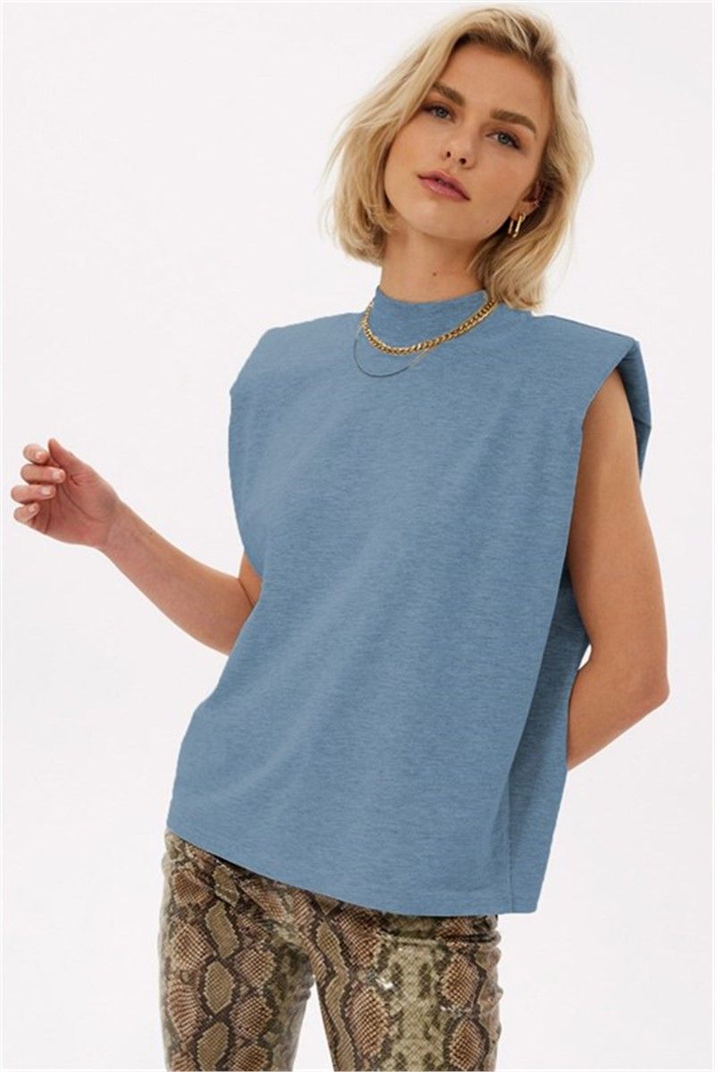 Ženska majica bez rukava MG900 - plava #330508