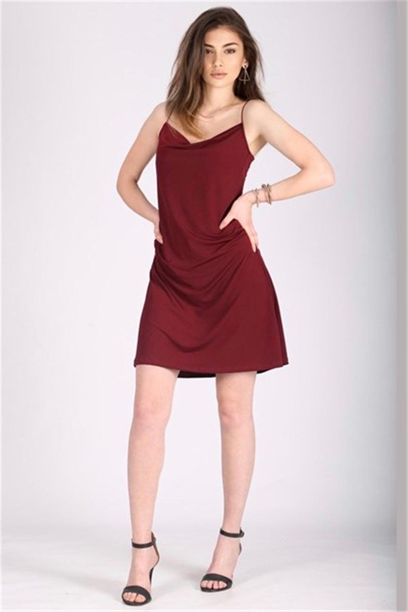 Madmext Women's Dress - Burgundy #301993