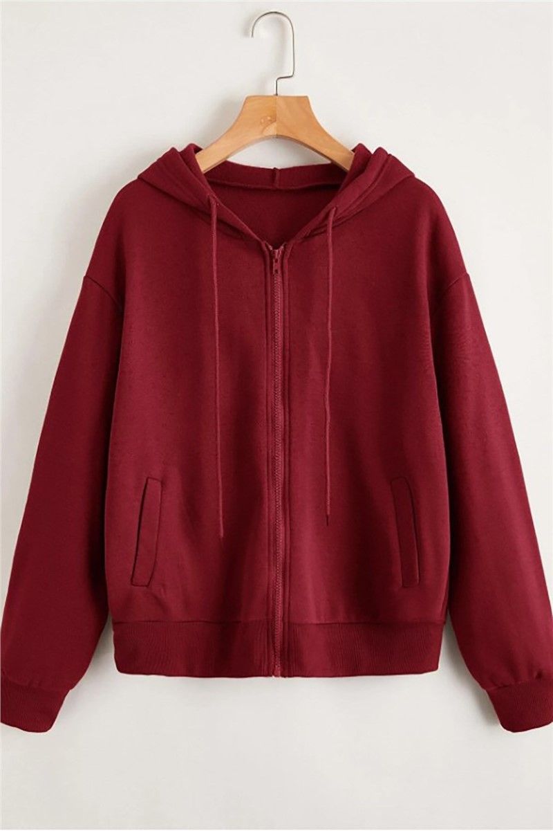 Madmext Women's Sweatshirt - Burgundy #290487