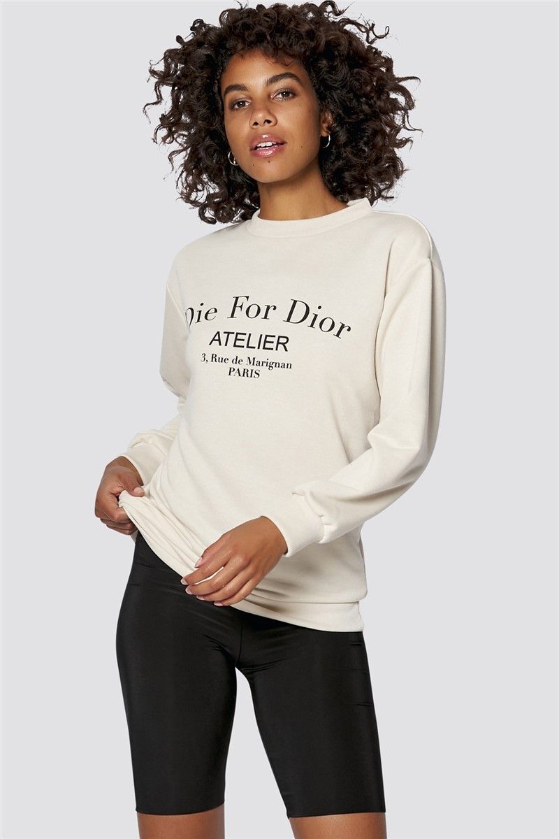 Madmext Women's Sweatshirt - Off White #289786
