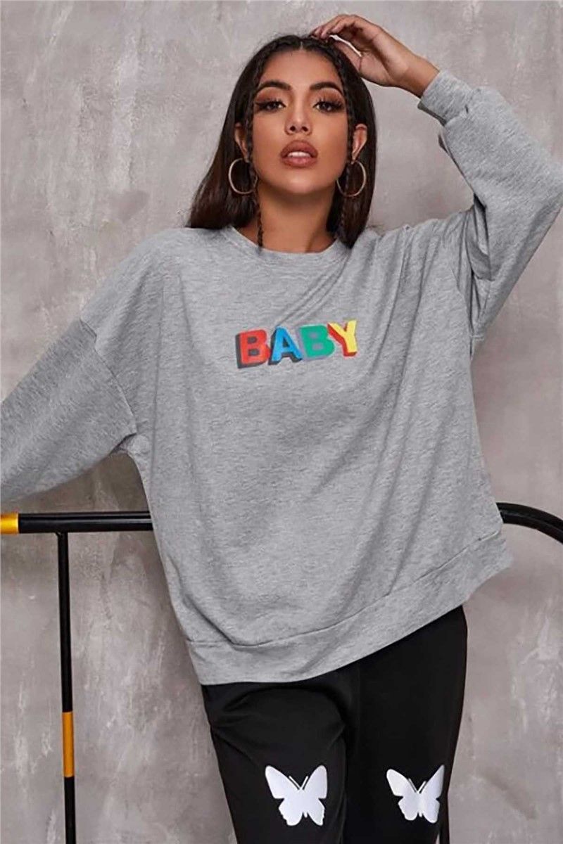 Madmext Women's Sweatshirt - Grey #289857