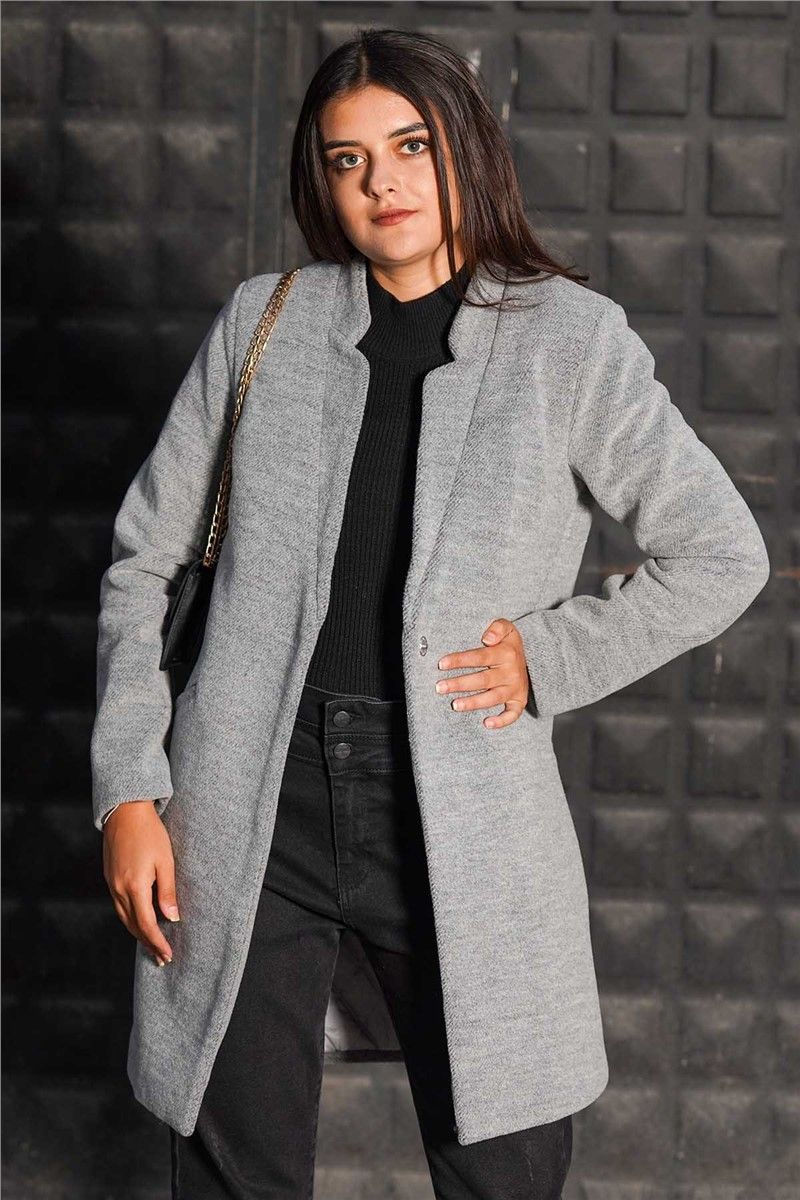 Madmext Women's Coat - Grey #289766