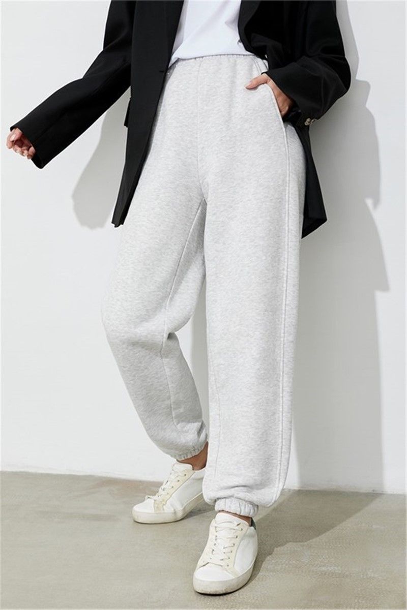 Women's sports pants MG1353 - Light gray #326603