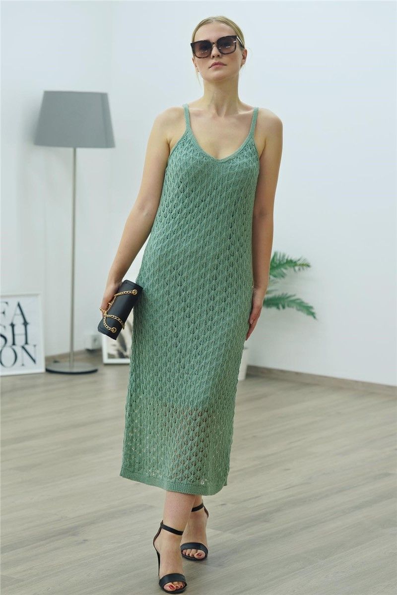Mad Girls Green Knitwear Midi Dress MG360 #288506