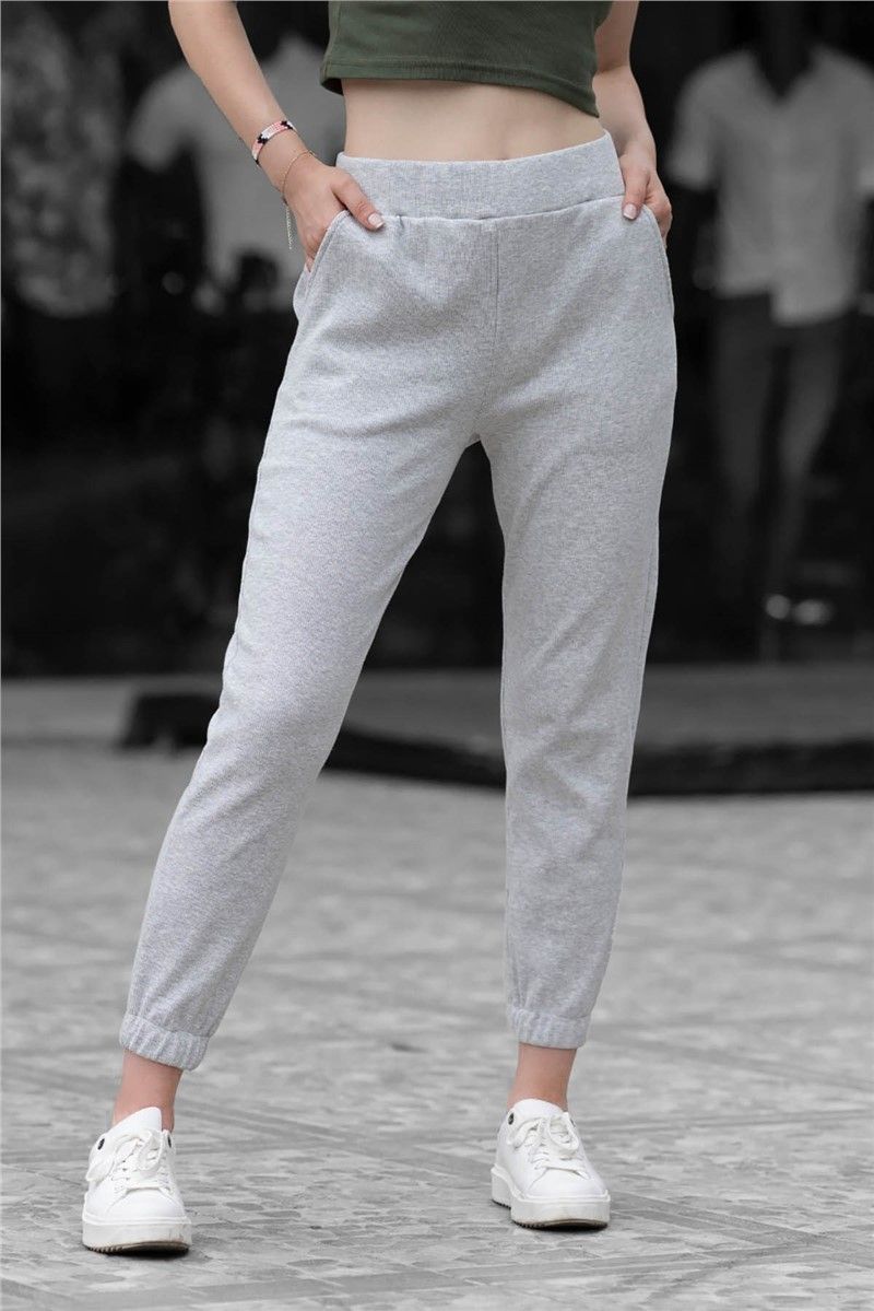 Mad Girls Grey Basic Sweatpants MG363 #288806
