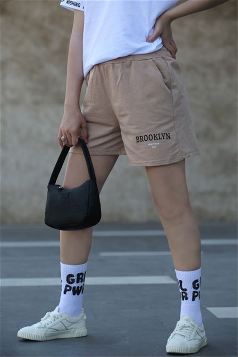 Mad Girls Women's Shorts - Beige #306816