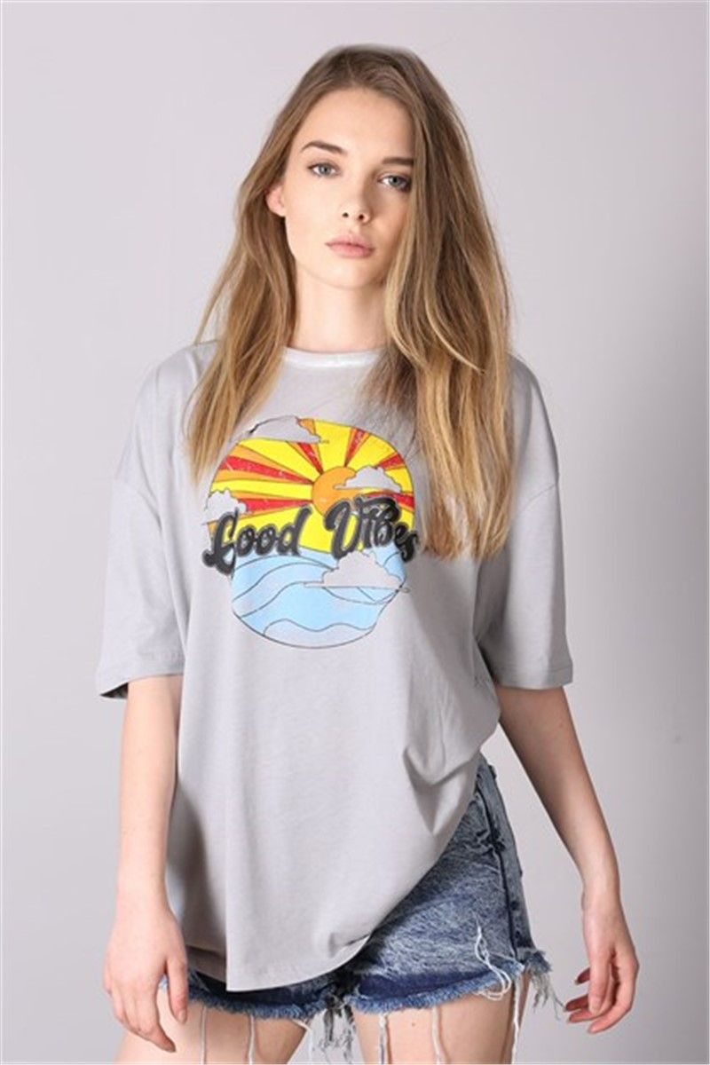 Mad Girls Women's T-Shirt - Grey #306847