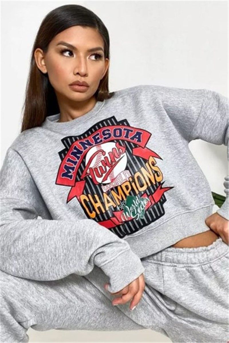 Women's sweatshirt - Gray 305760