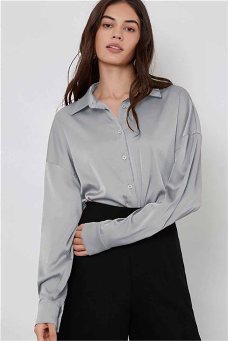 Mad Girls Women's Shirt - Grey #305942