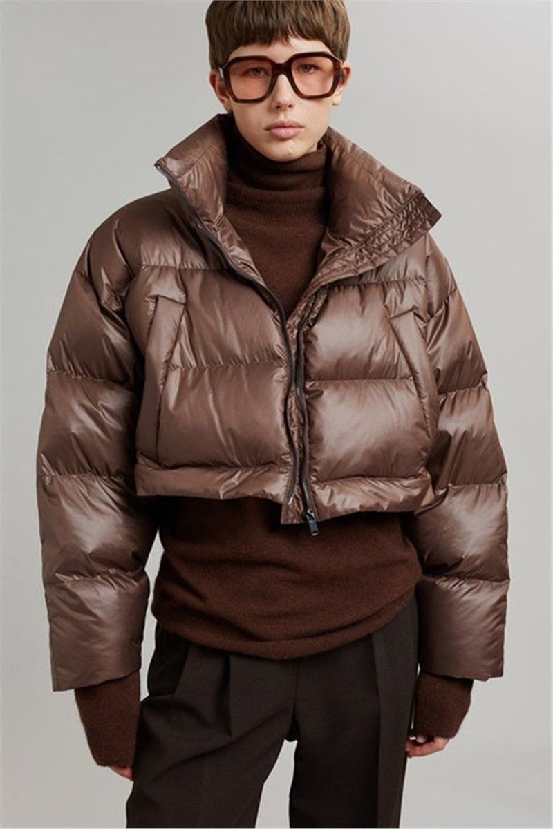 Women's jacket MG1398 - Brown #326819