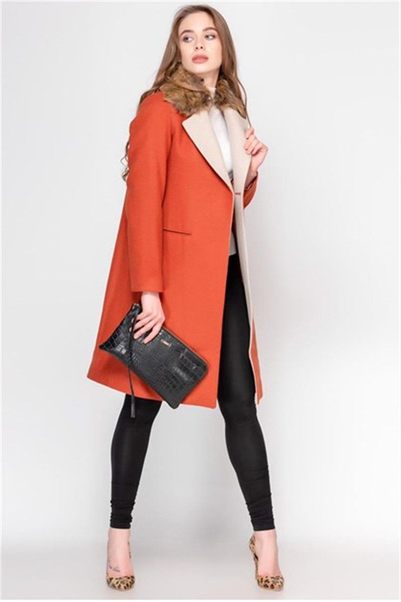 Madmext Women's Coat - Burnt Orange #306842