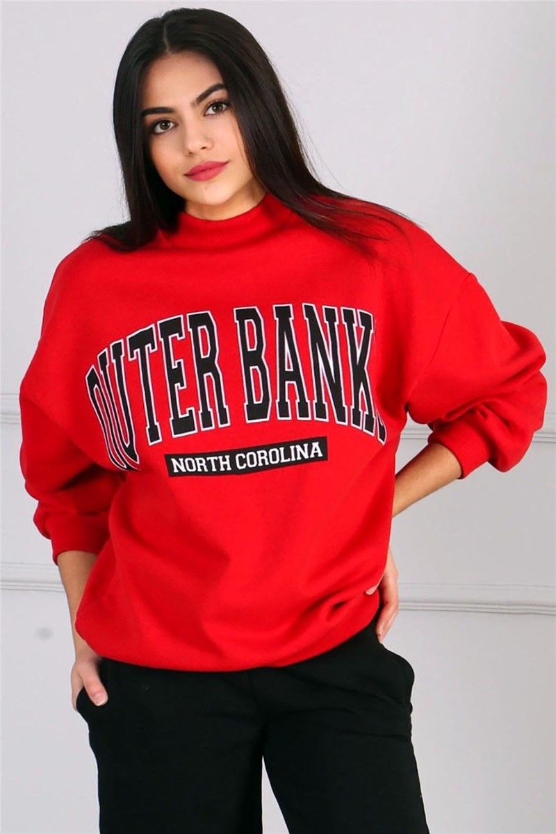Madmext Women's Sweatshirt - Red #290676