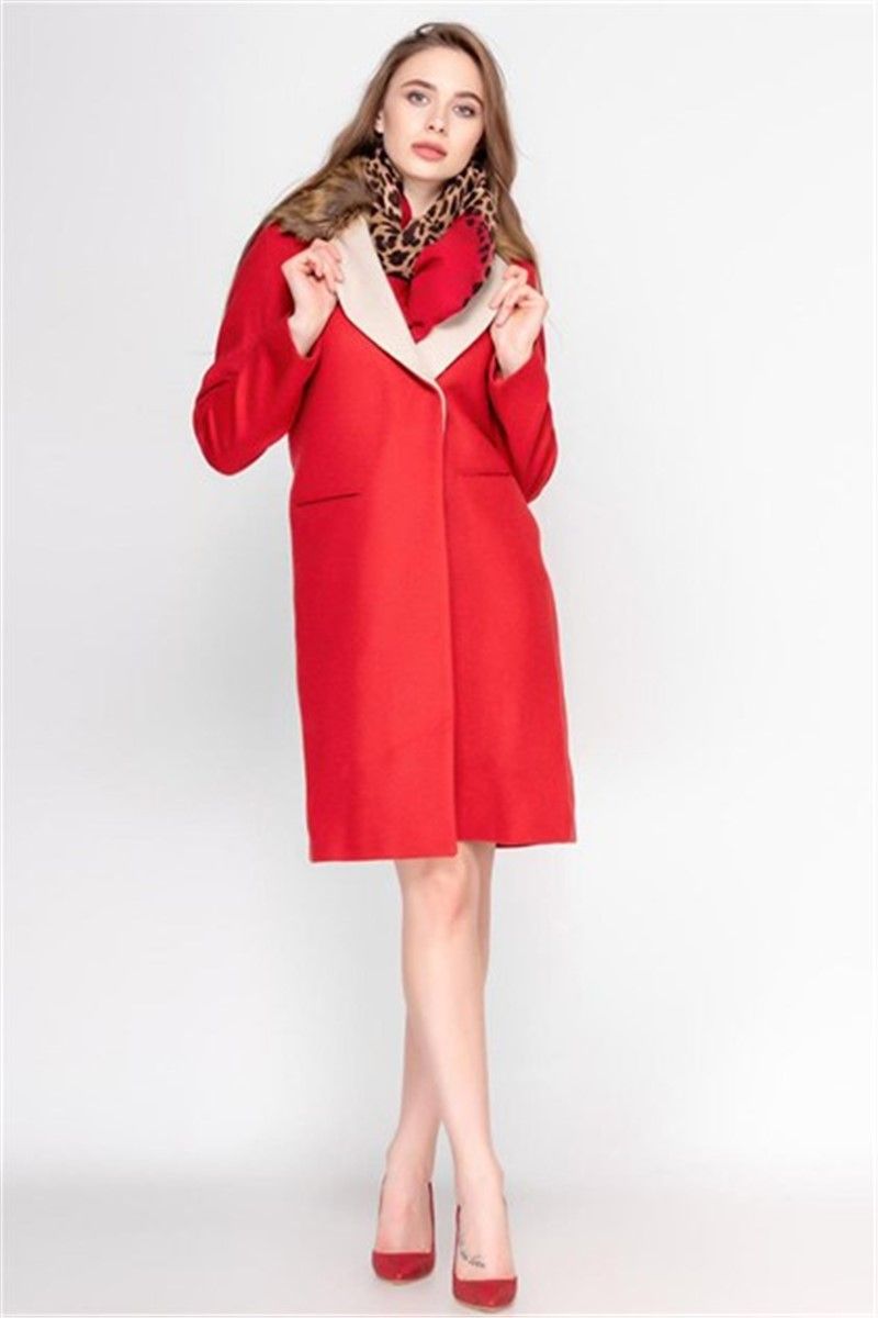 Madmext Women's Coat - Red #306836