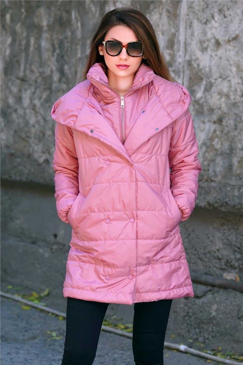Mad Girls Pink Women's Tall Coat MG801 #290052