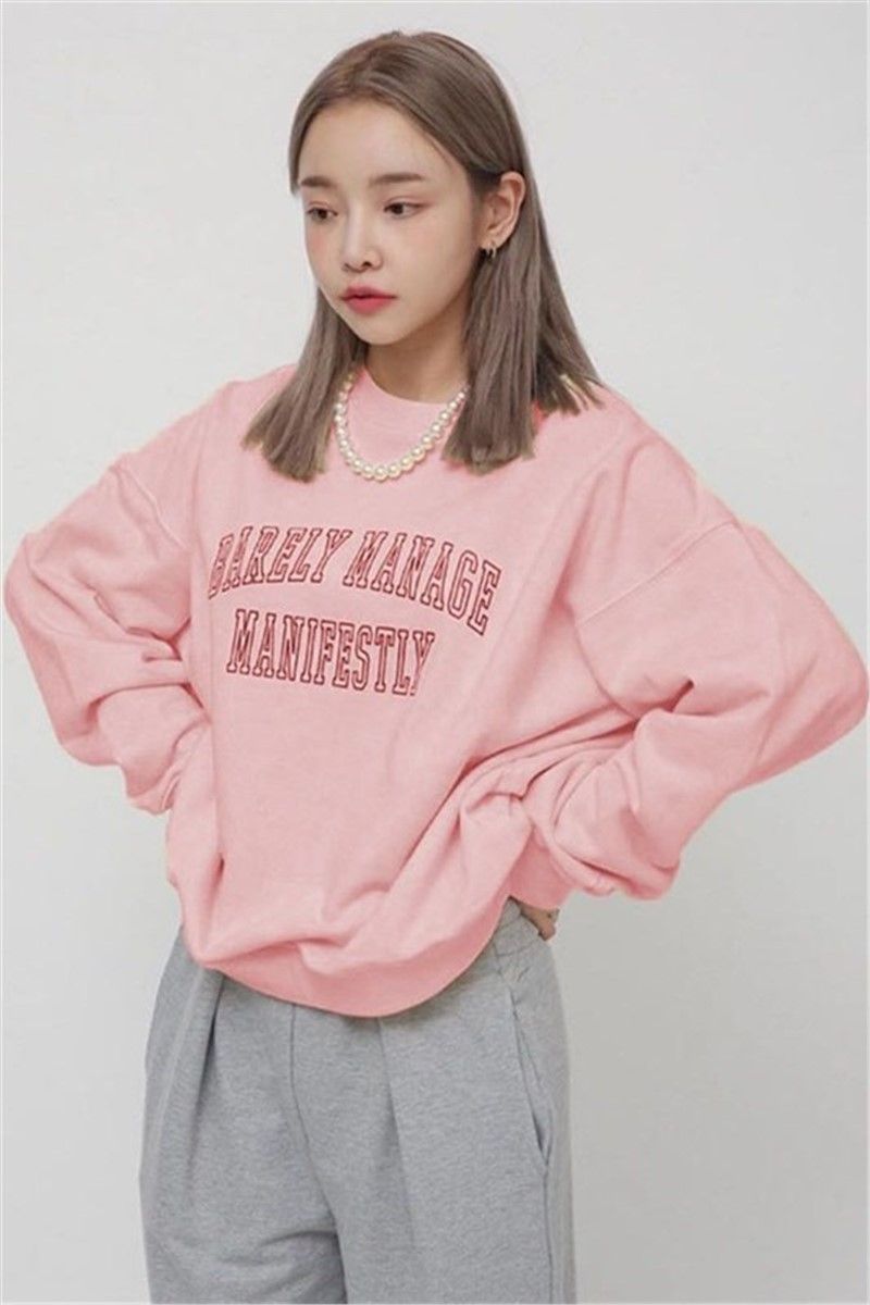 Madmext Women's Sweatshirt - Powder Pink #319737