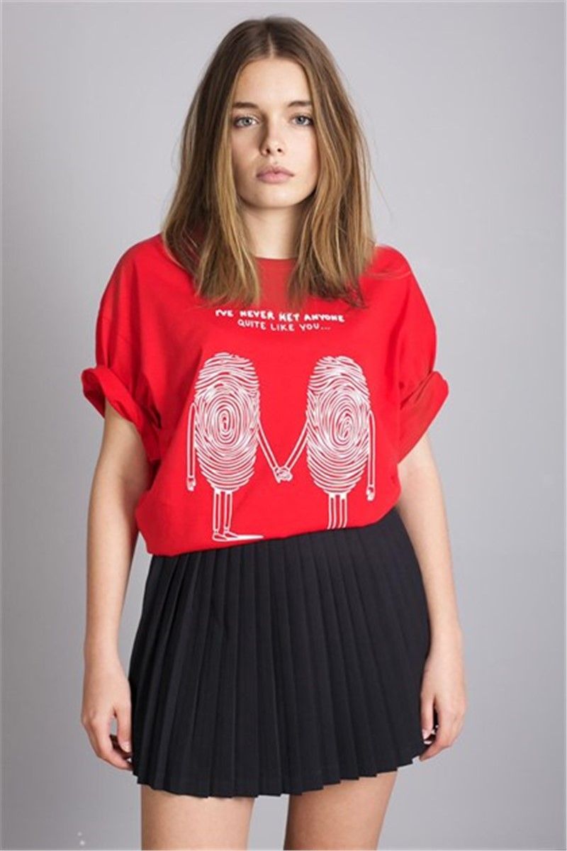 Mad Girls Women's T-Shirt - Red #303942