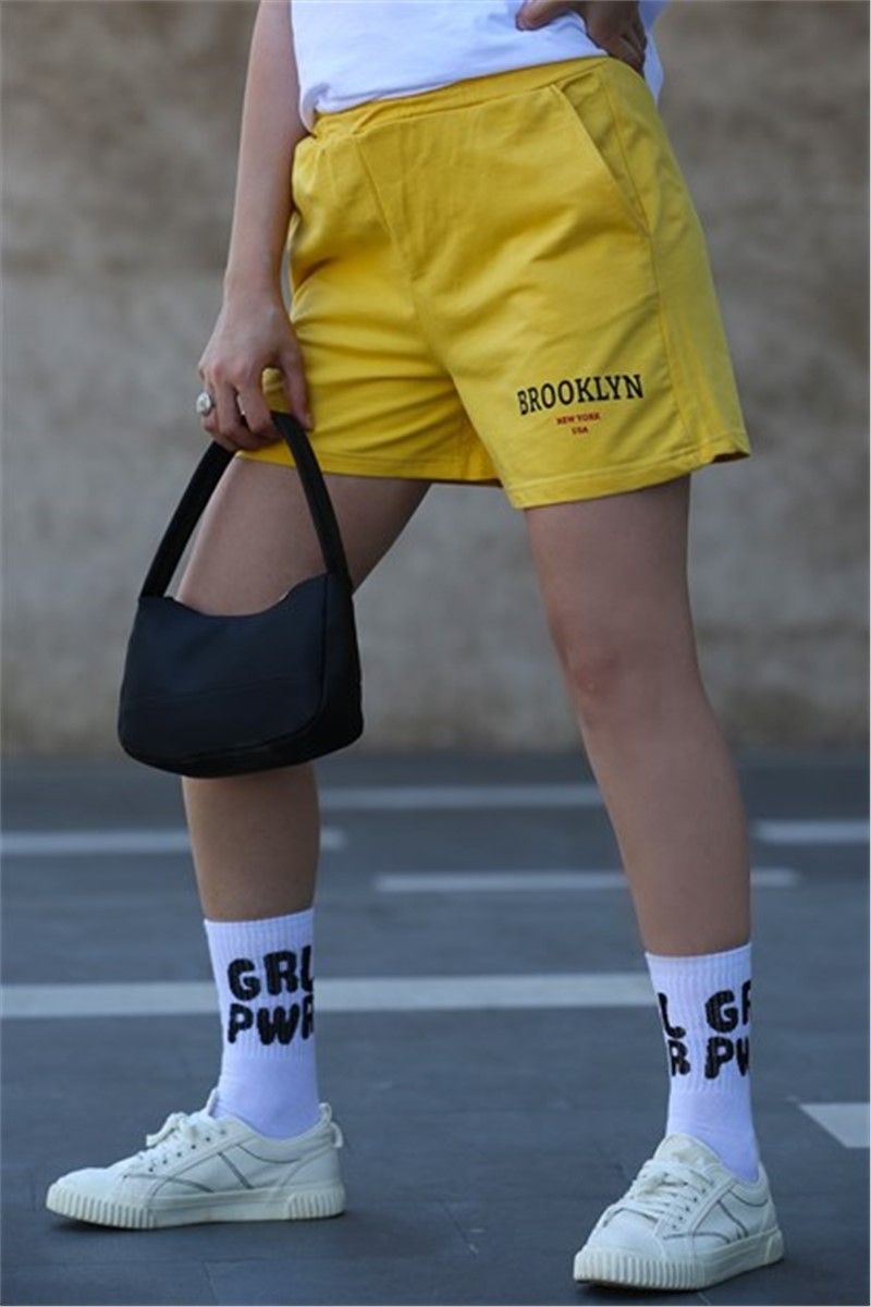 Mad Girls Women's Shorts - Yellow #306812