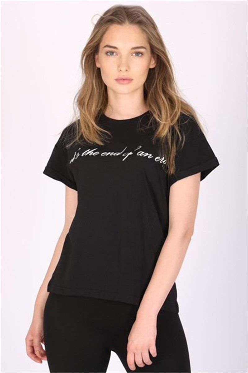 Madmext Women's tshirt- Black #308757