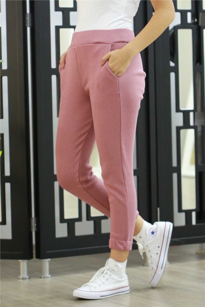 Mad Girls Soft Pink Basic Sweatpants MG363 #289342