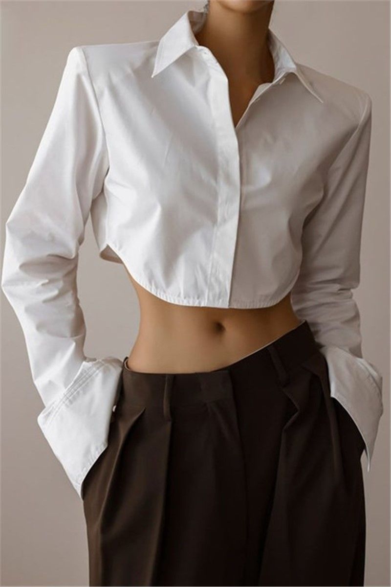 Ženska kratka košulja MG1382 - Bijela # 326940