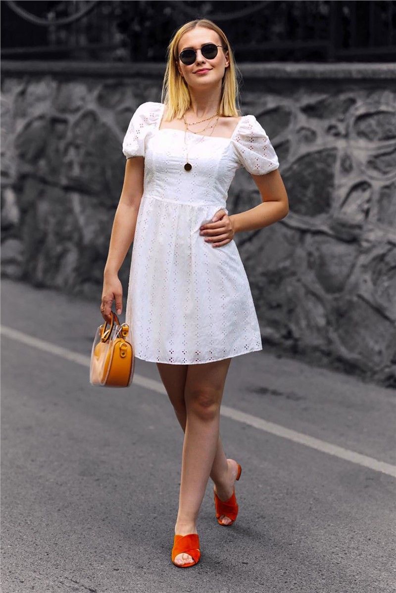 Madmext Women's Dress - White #288791
