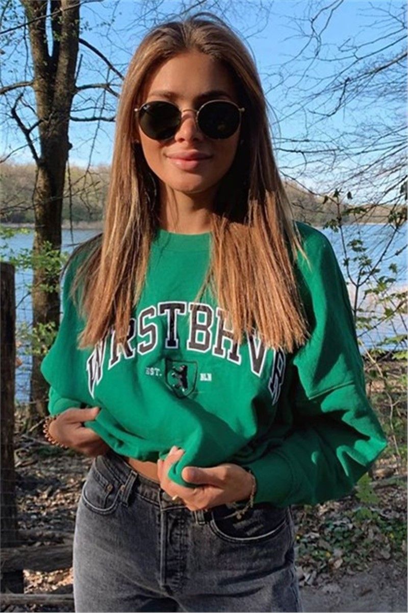 Women's sweatshirt -MG1196 Green #308526