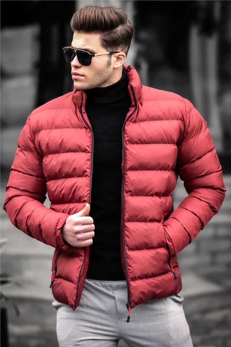 Madmext Men's Puffer Coat - Red #290539