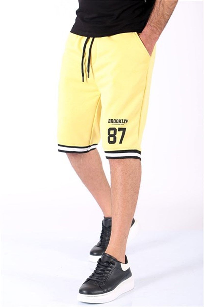 Madmext Men's Shorts - Yellow #302602