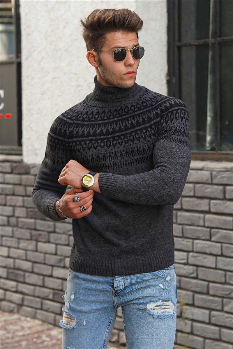 Muški džemper 4732 - Antracit 289804