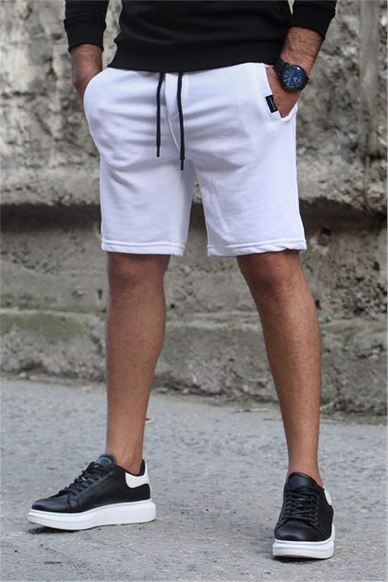 Madmext Men's Shorts - White #301915